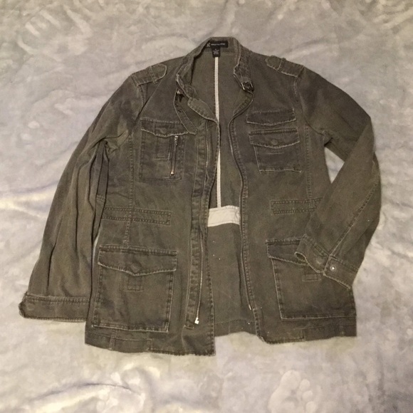 Army Green Cargo Jacket - Picture 1 of 4